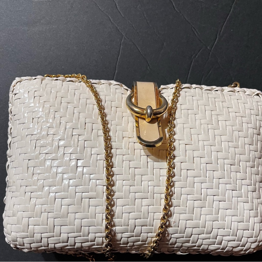 Rodo Vintage Wicker Chain Shoulder Bag - Picture 12 of 15